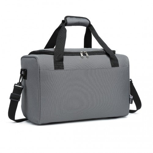 E2016S - Kono Structured Travel Duffle Bag - Grey - Easy Luggage