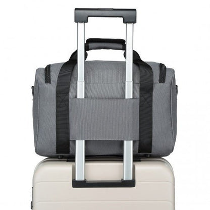 E2016S - Kono Structured Travel Duffle Bag - Grey - Easy Luggage