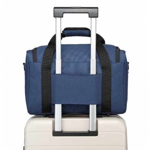 E2016S - Kono Structured Travel Duffle Bag - Navy - Easy Luggage