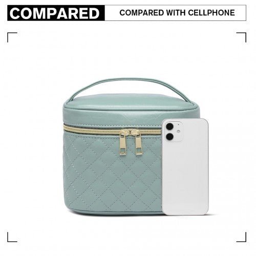 E2103 - Miss Lulu Make - up Organiser Storage Bag - Green - Easy Luggage