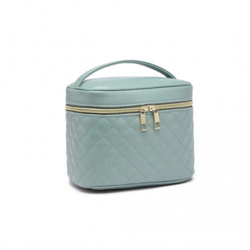 E2103 - Miss Lulu Make - up Organiser Storage Bag - Green - Easy Luggage