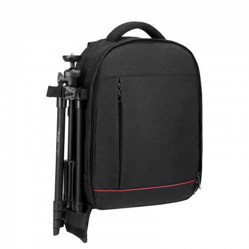 E6928 - Kono Water Resistant Shockproof DSLR Camera Backpack - Black - Easy Luggage