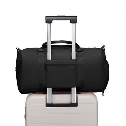 EA2213 - Kono Multi Waterproof Gym bag Carry On Weekend Bag - Black - Easy Luggage