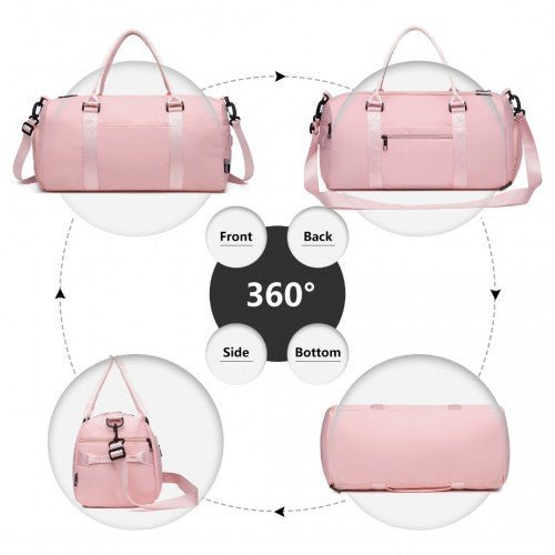 EA2213 - Kono Multi Waterproof Gym bag Carry On Weekend Bag - Pink - Easy Luggage