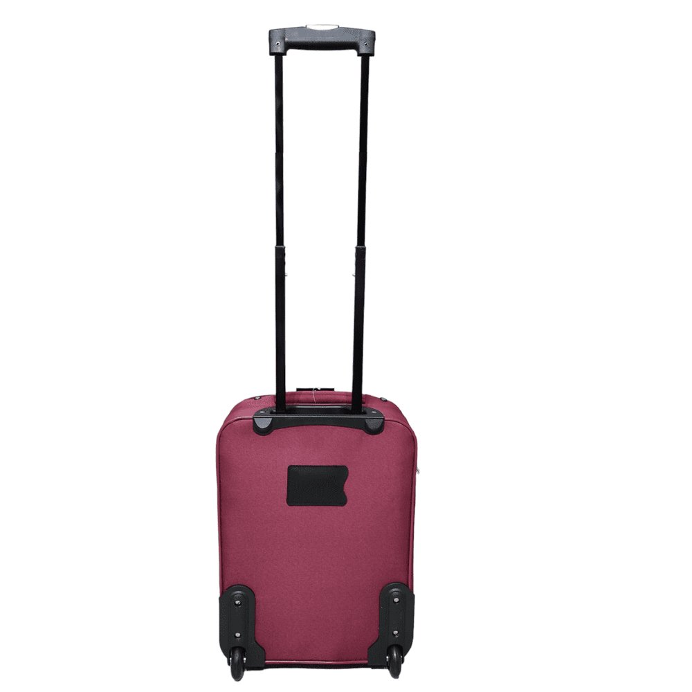 Eagle 2 Wheel Lightweight Expandable Suitcase - Travel Luggage Cabin Trolley Bag | Easy Luggage Burgundy - Easy Luggage