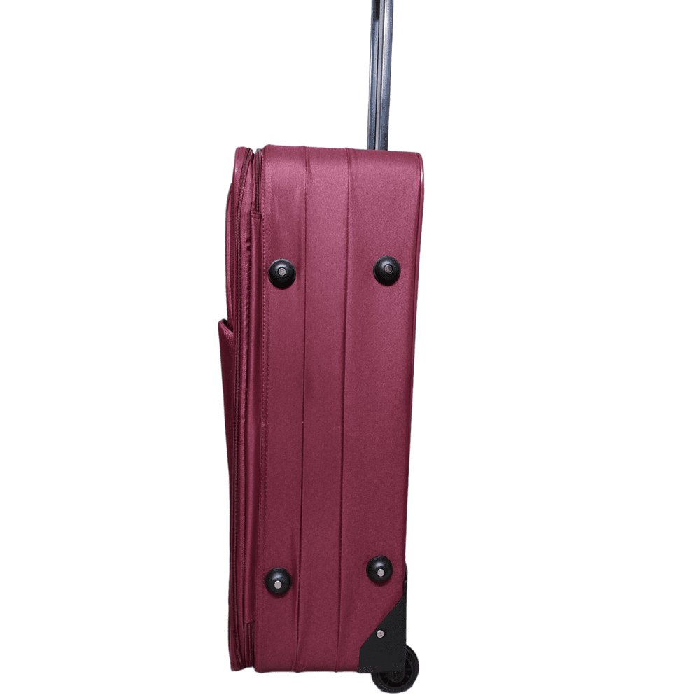 Eagle 2 Wheel Lightweight Expandable Suitcase - Travel Luggage Cabin Trolley Bag | Easy Luggage Burgundy - Easy Luggage