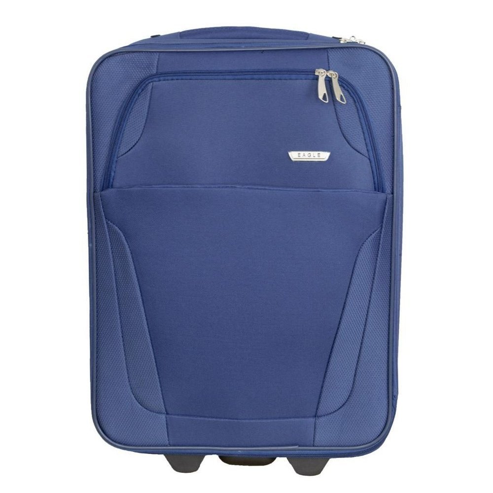 Eagle 2 Wheel Lightweight Expandable Suitcase - Travel Luggage Cabin Trolley Bag | Easy Luggage Navy - Easy Luggage