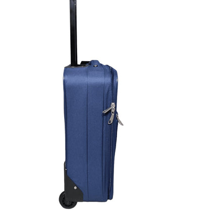 Eagle 2 Wheel Lightweight Expandable Suitcase - Travel Luggage Cabin Trolley Bag | Easy Luggage Navy - Easy Luggage