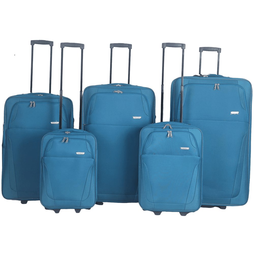 Eagle 2 Wheel Lightweight Expandable Suitcase - Travel Luggage Cabin Trolley Bag | Easy Luggage Teal - Easy Luggage