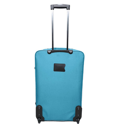 Eagle 2 Wheel Lightweight Expandable Suitcase - Travel Luggage Cabin Trolley Bag | Easy Luggage Teal - Easy Luggage