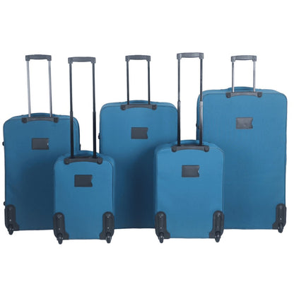 Eagle 2 Wheel Lightweight Expandable Suitcase - Travel Luggage Cabin Trolley Bag | Easy Luggage Teal - Easy Luggage