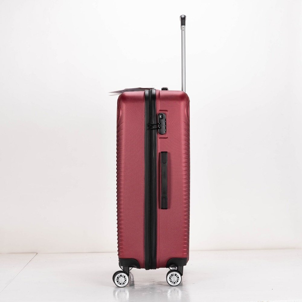 Eagle Air Spritz Lightweight ABS Hard Shell 4 Wheels Burgundy - Easy Luggage