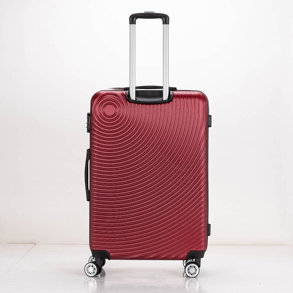 Eagle Air Spritz Lightweight ABS Hard Shell 4 Wheels Burgundy - Easy Luggage