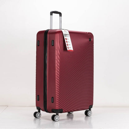 Eagle Air Spritz Lightweight ABS Hard Shell 4 Wheels Burgundy - Easy Luggage