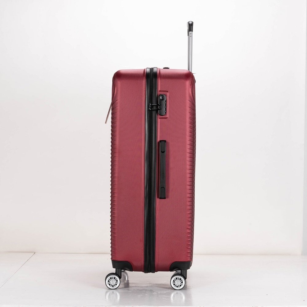 Eagle Air Spritz Lightweight ABS Hard Shell 4 Wheels Burgundy - Easy Luggage