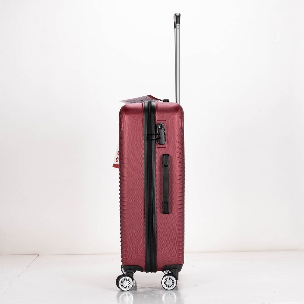 Eagle Air Spritz Lightweight ABS Hard Shell 4 Wheels Burgundy - Easy Luggage