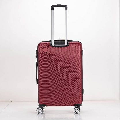 Eagle Air Spritz Lightweight ABS Hard Shell 4 Wheels Burgundy - Easy Luggage