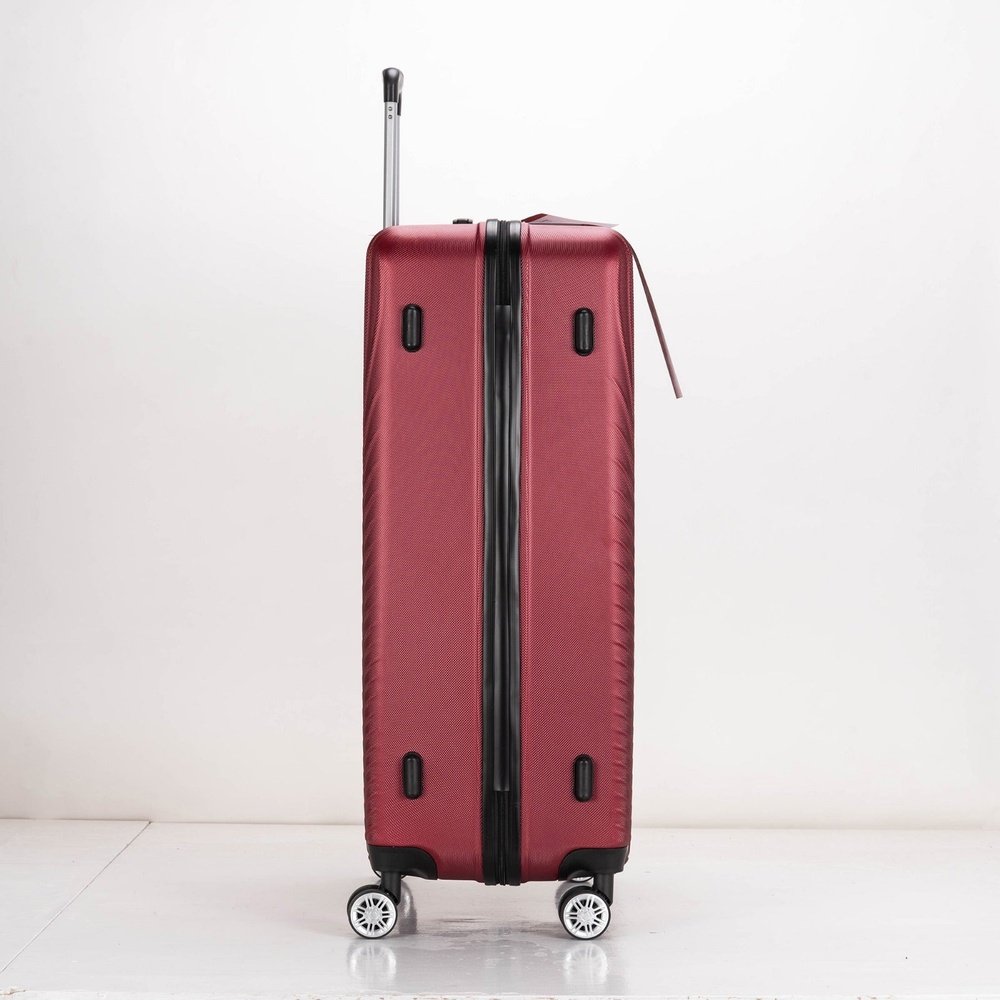 Eagle Air Spritz Lightweight ABS Hard Shell 4 Wheels Burgundy - Easy Luggage