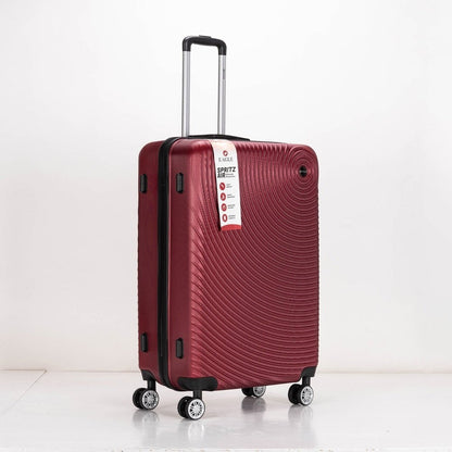 Eagle Air Spritz Lightweight ABS Hard Shell 4 Wheels Burgundy - Easy Luggage
