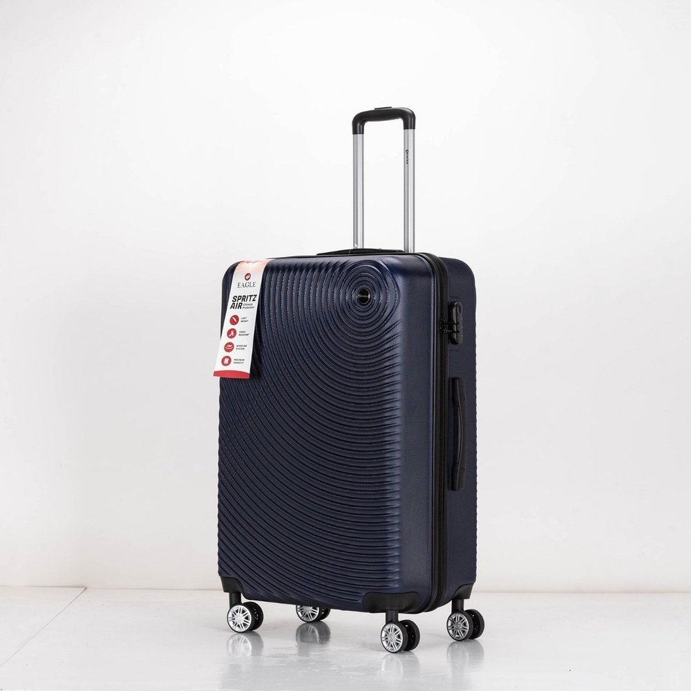 Eagle Air Spritz Lightweight ABS Hard Shell 4 Wheels Navy - Easy Luggage