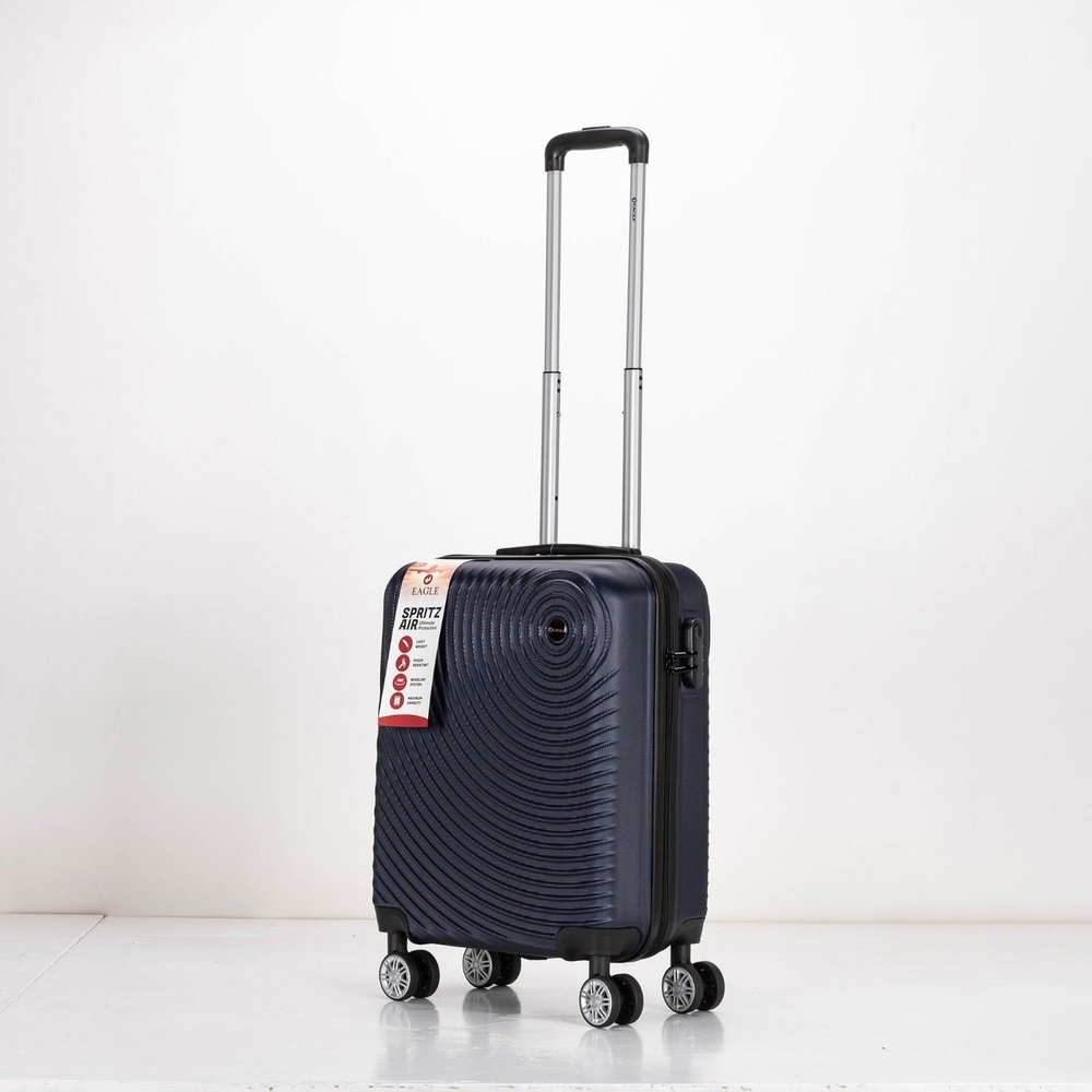 Eagle Air Spritz Lightweight ABS Hard Shell 4 Wheels Navy - Easy Luggage