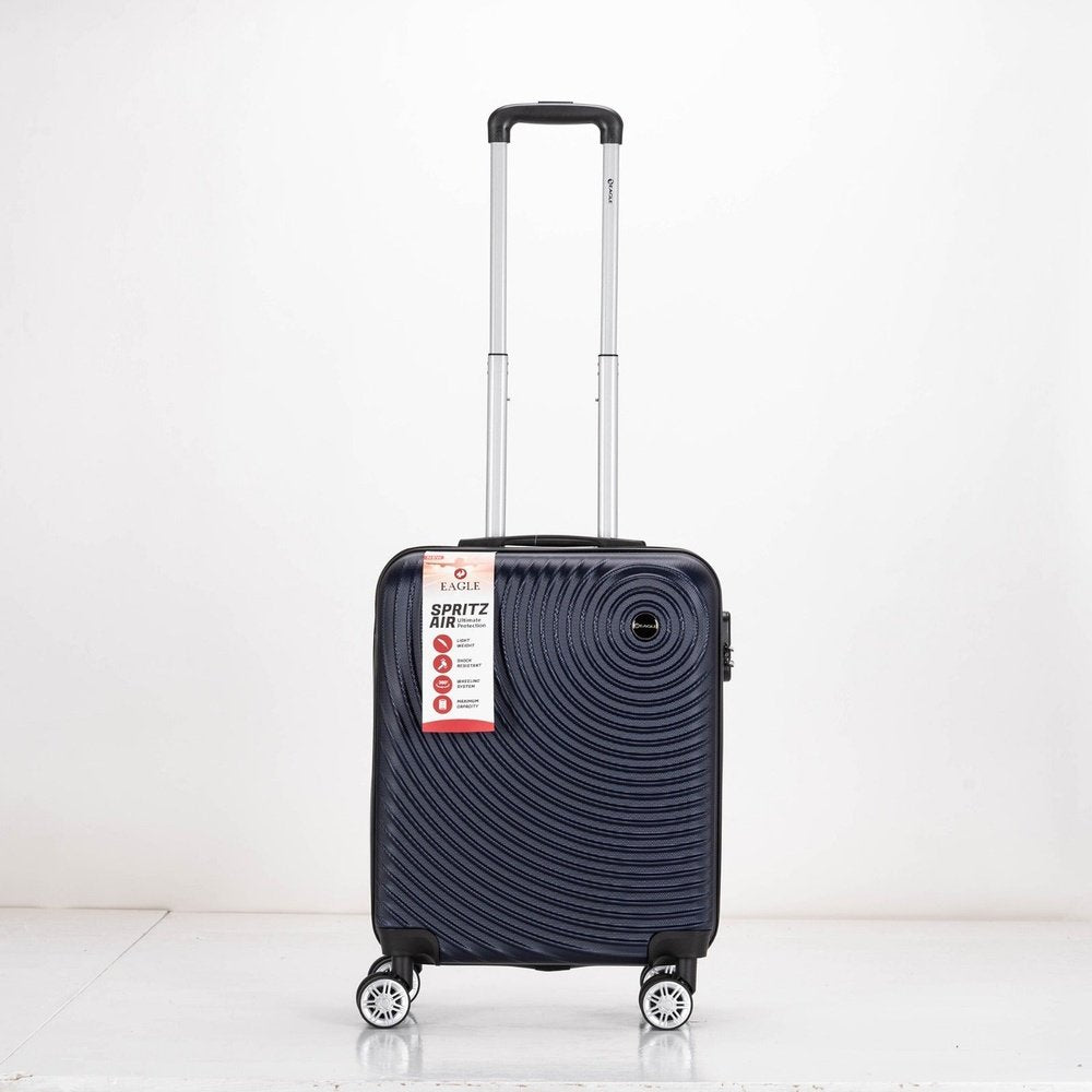 Eagle Air Spritz Lightweight ABS Hard Shell 4 Wheels Navy - Easy Luggage