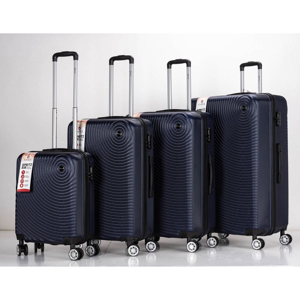 Eagle Air Spritz Lightweight ABS Hard Shell 4 Wheels Navy - Easy Luggage