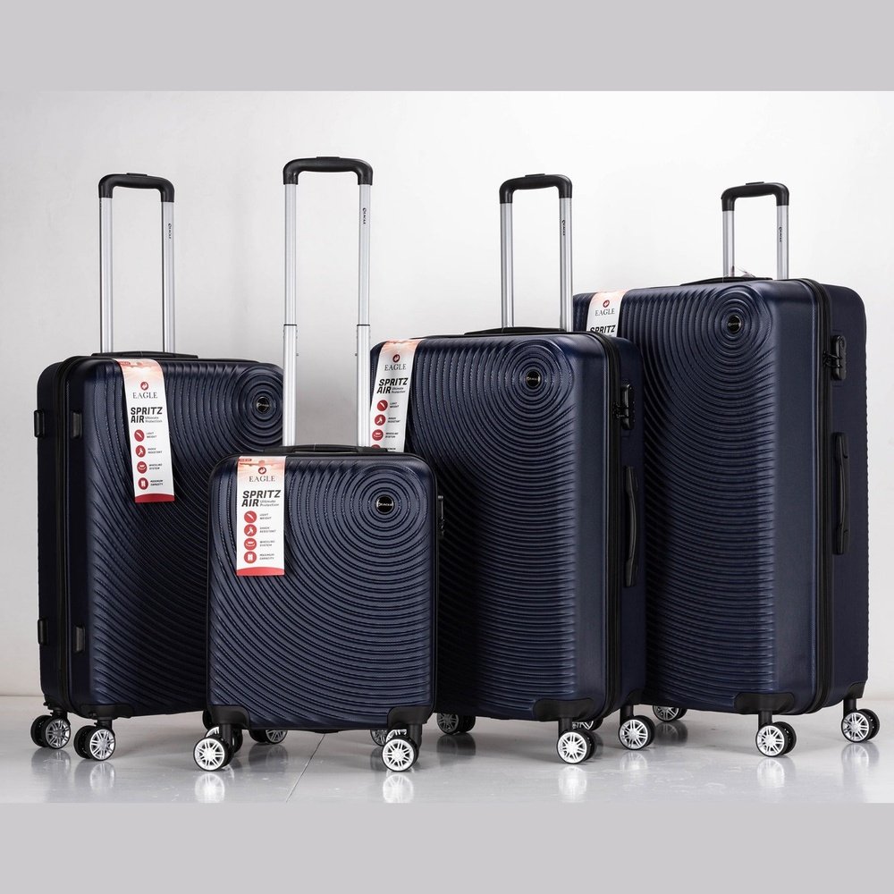 Eagle Air Spritz Lightweight ABS Hard Shell 4 Wheels Navy - Easy Luggage