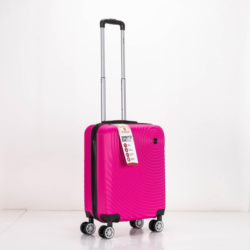 Eagle Air Spritz Lightweight ABS Hard Shell 4 Wheels Pink - Easy Luggage