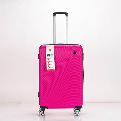 Eagle Air Spritz Lightweight ABS Hard Shell 4 Wheels Pink - Easy Luggage