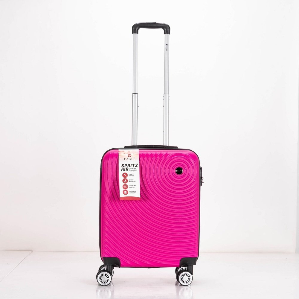 Eagle Air Spritz Lightweight ABS Hard Shell 4 Wheels Pink - Easy Luggage