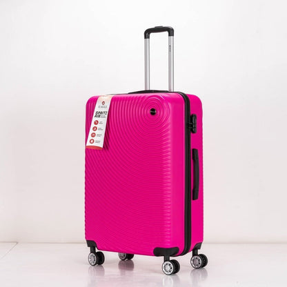 Eagle Air Spritz Lightweight ABS Hard Shell 4 Wheels Pink - Easy Luggage