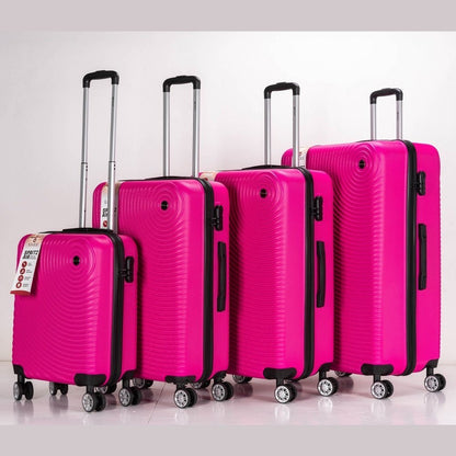 Eagle Air Spritz Lightweight ABS Hard Shell 4 Wheels Pink - Easy Luggage