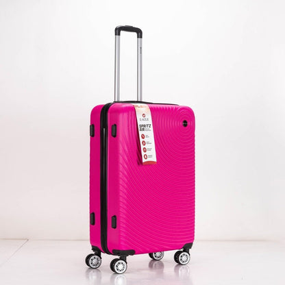 Eagle Air Spritz Lightweight ABS Hard Shell 4 Wheels Pink - Easy Luggage