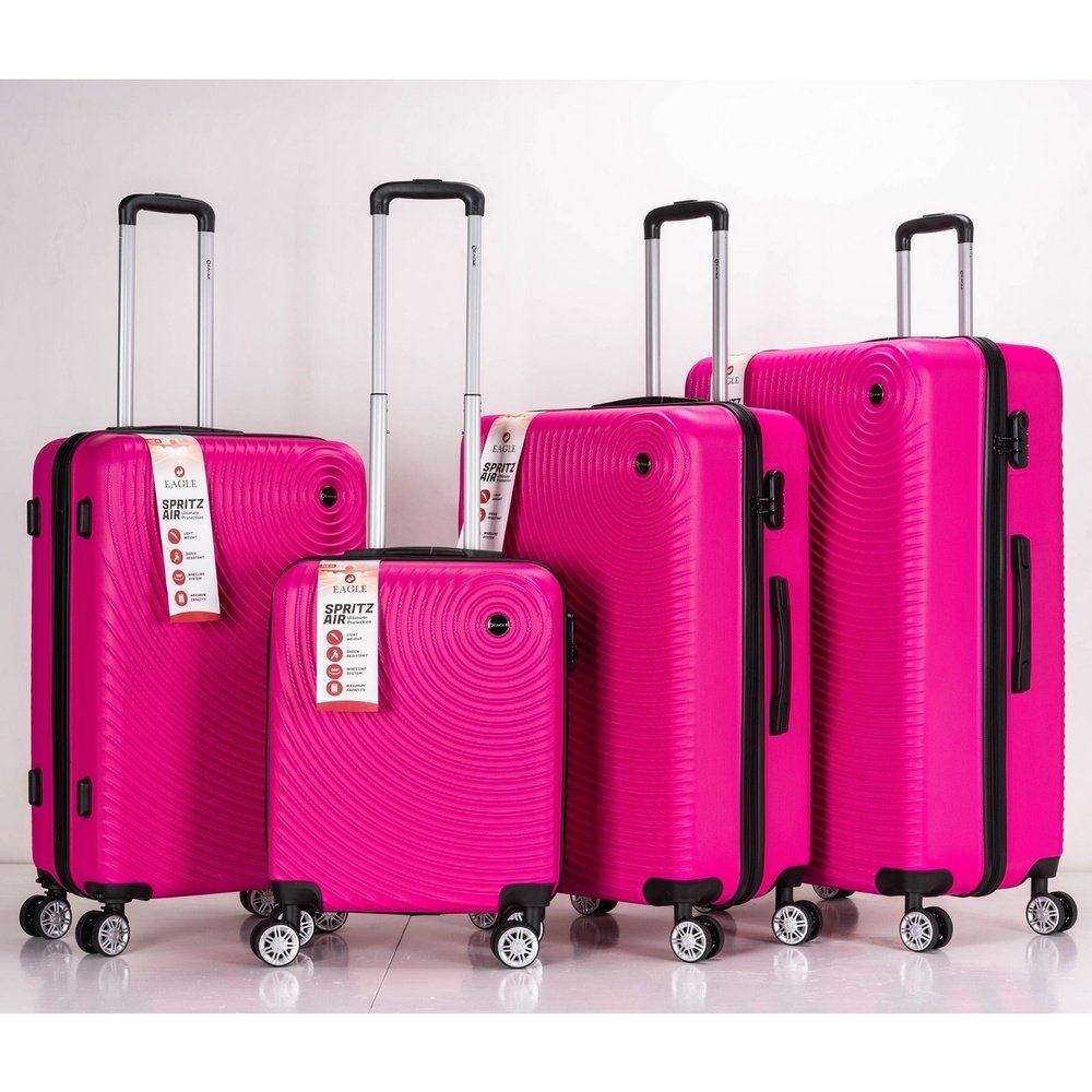 Eagle Air Spritz Lightweight ABS Hard Shell 4 Wheels Pink - Easy Luggage