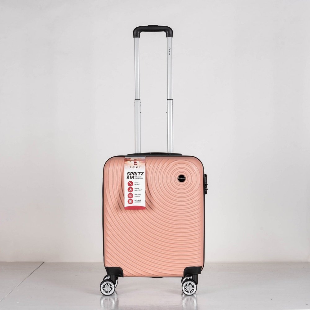 Eagle Air Spritz Lightweight ABS Hard Shell 4 Wheels Rose Gold - Easy Luggage