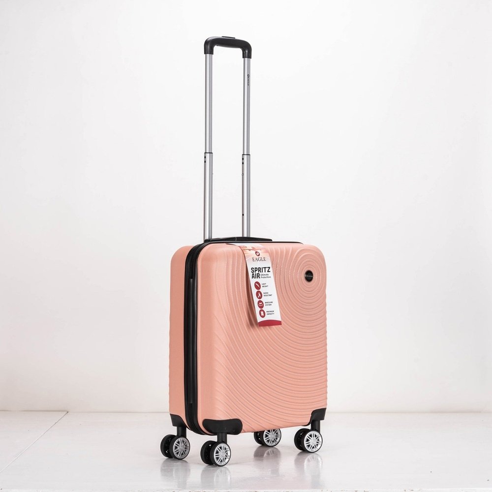 Eagle Air Spritz Lightweight ABS Hard Shell 4 Wheels Rose Gold - Easy Luggage