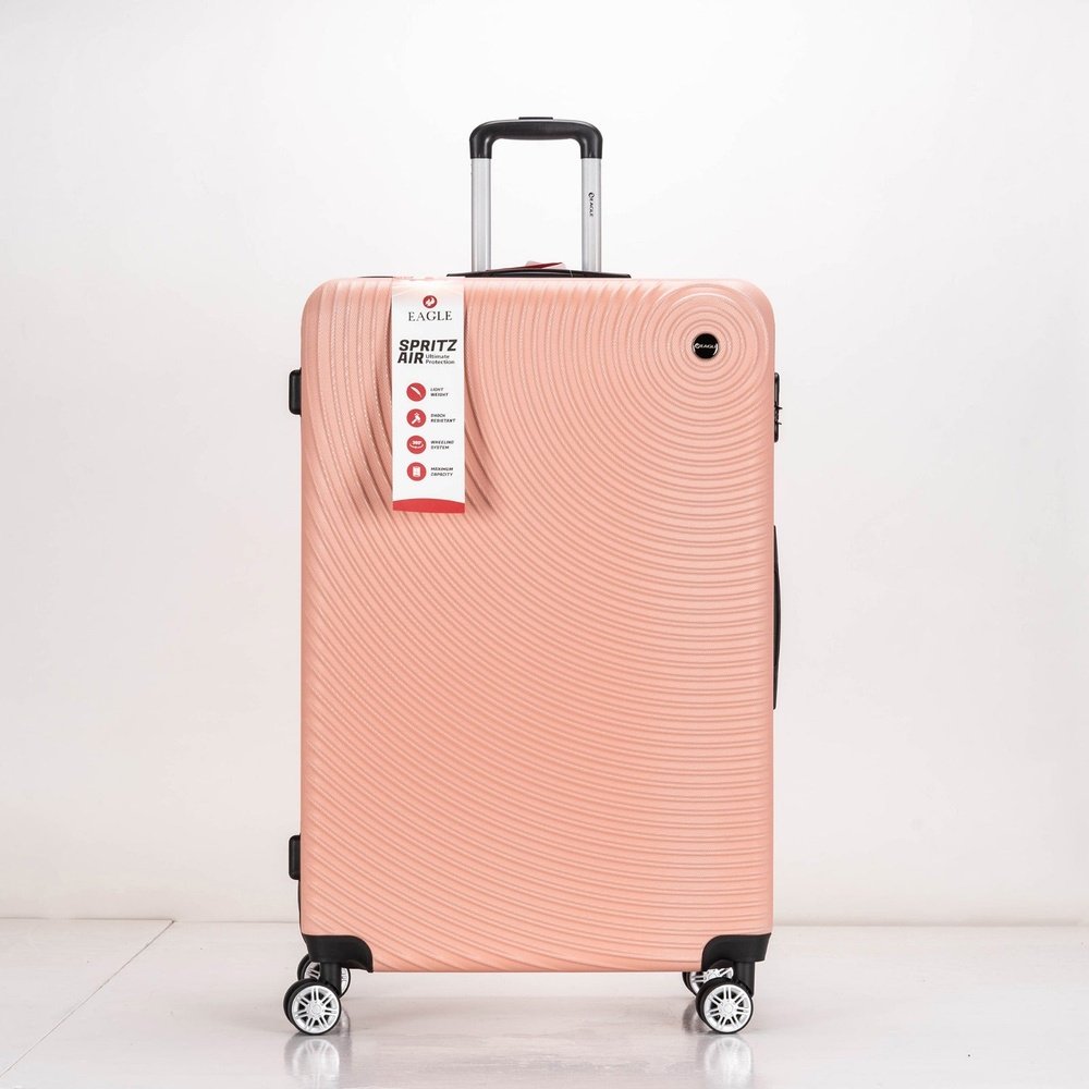 Eagle Air Spritz Lightweight ABS Hard Shell 4 Wheels Rose Gold - Easy Luggage