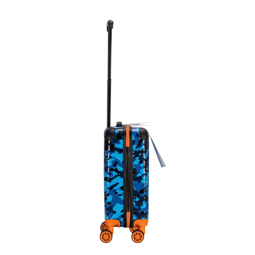 Eagle Camouflage Print Lightweight 4 Wheel ABS Hard Shell Luggage Suitcase Blue - Easy Luggage