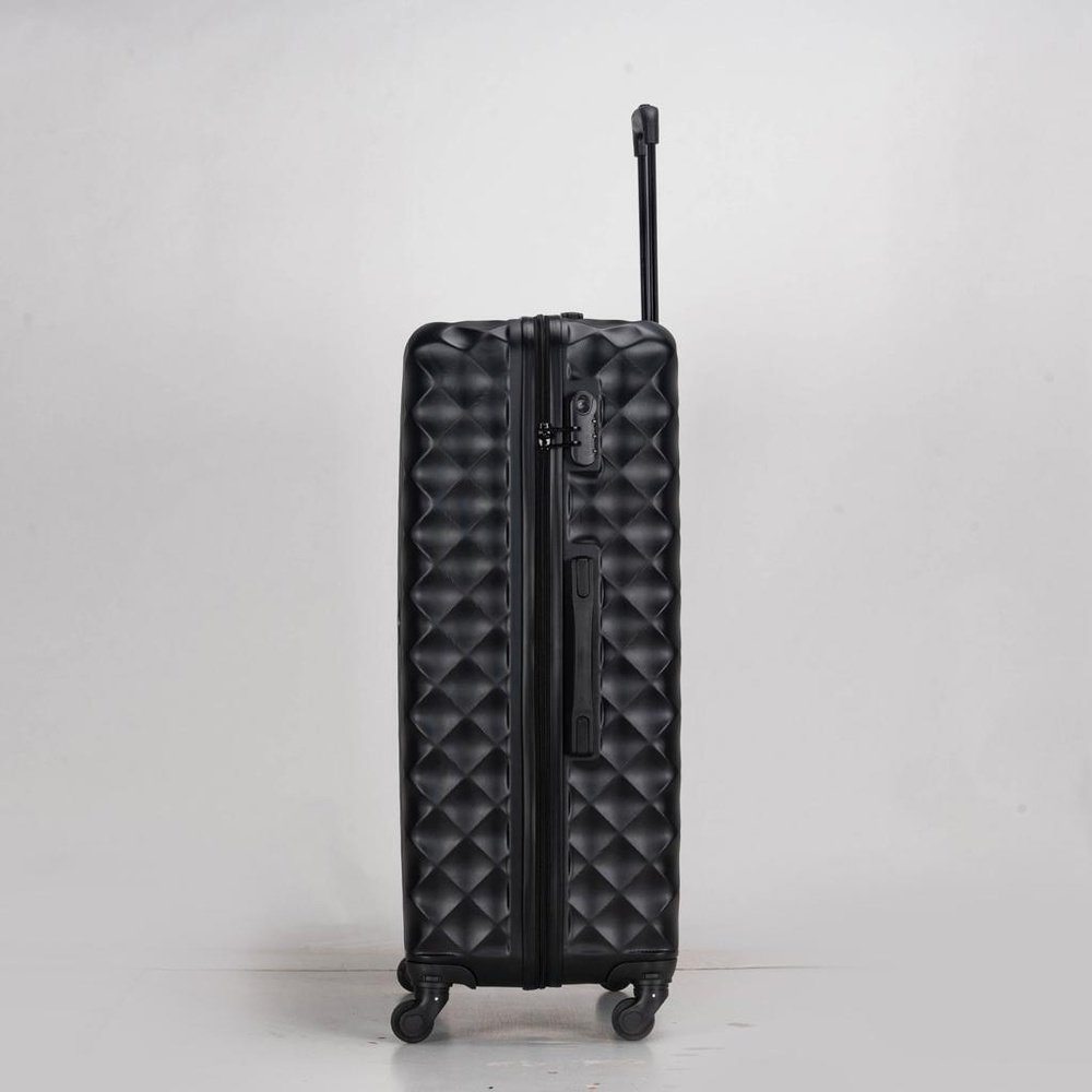 Eagle Hard - Shell ABS Luggage with 4 Wheels: Lightweight Cabin Bags Available in 20", 26", 28", 30" and 32 Black - Easy Luggage