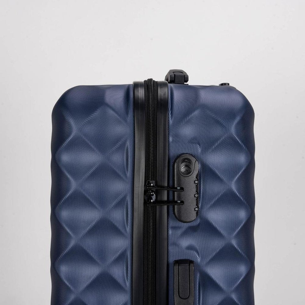 Eagle Hard - Shell ABS Luggage with 4 Wheels: Lightweight Cabin Bags Available in 20", 26", 28", 30" and 32 Navy - Easy Luggage