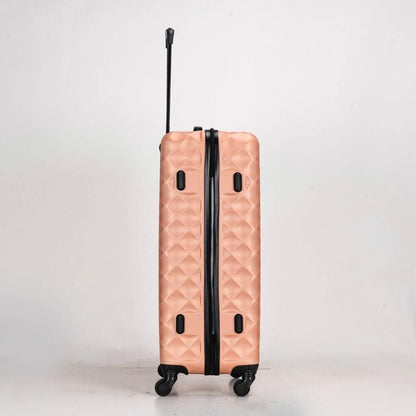 Eagle hard - shell abs luggage with 4 wheels: lightweight cabin bags available in 20", 26", 28", 30", and 32" - rose gold - Easy Luggage