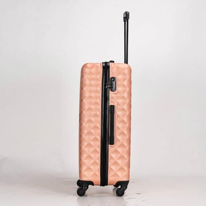Eagle hard - shell abs luggage with 4 wheels: lightweight cabin bags available in 20", 26", 28", 30", and 32" - rose gold - Easy Luggage