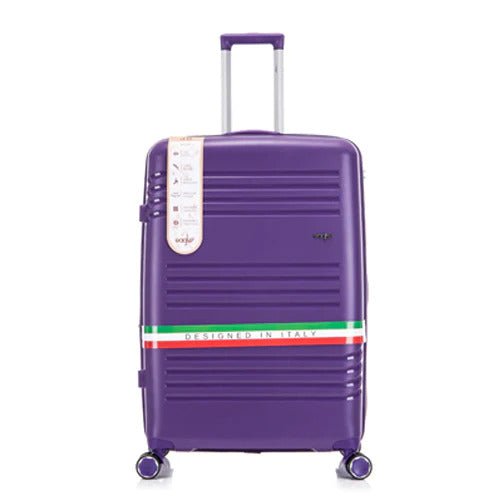 Eagle Hard Shell PP Suitcase Expandable Trolley Travel Case TSA Hand Cabin Lavender - Easy Luggage