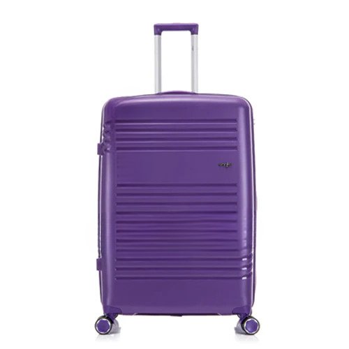 Eagle Hard Shell PP Suitcase Expandable Trolley Travel Case TSA Hand Cabin Lavender - Easy Luggage