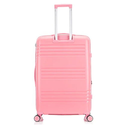 Eagle Hard Shell PP Suitcase Expandable Trolley Travel Case TSA Hand Cabin Pink - Easy Luggage