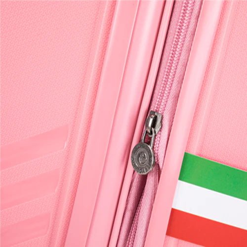 Eagle Hard Shell PP Suitcase Expandable Trolley Travel Case TSA Hand Cabin Pink - Easy Luggage