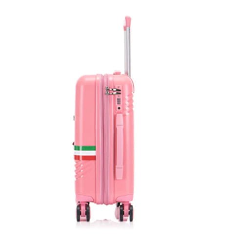 Eagle Hard Shell PP Suitcase Expandable Trolley Travel Case TSA Hand Cabin Pink - Easy Luggage