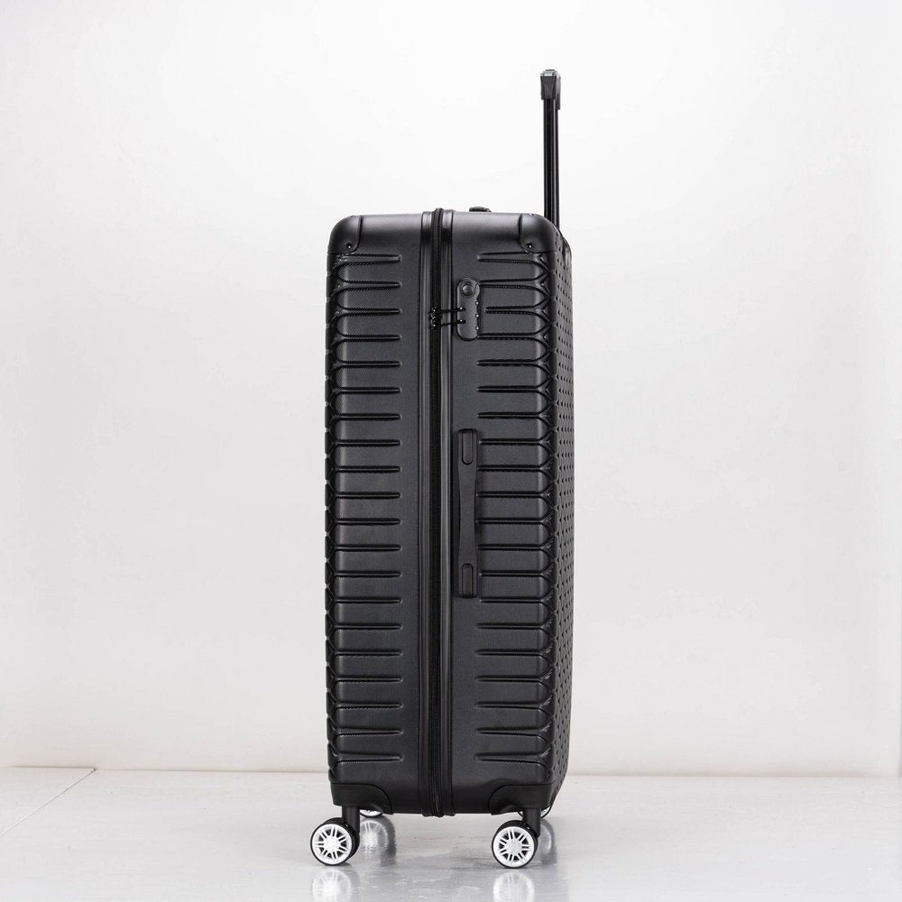 EAGLE Hexagon ABS Hard Shell 4 Wheels Black - Easy Luggage