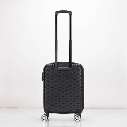 EAGLE Hexagon ABS Hard Shell 4 Wheels Black - Easy Luggage